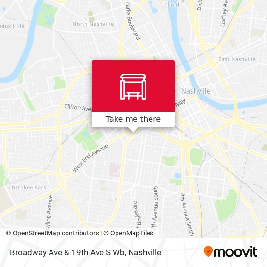 Mapa de Broadway Ave & 19th Ave S Wb