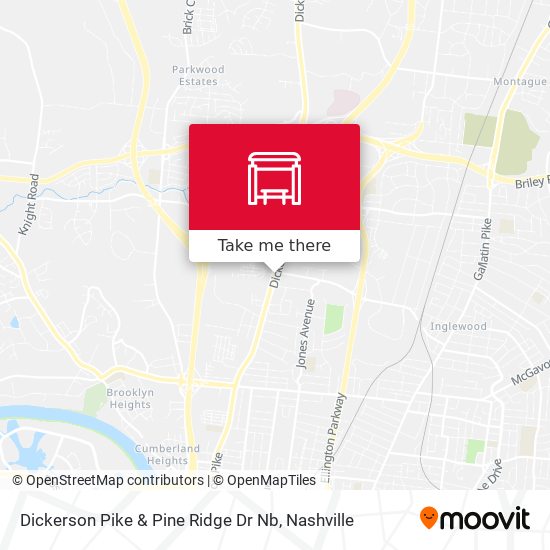 Mapa de Dickerson Pike & Pine Ridge Dr Nb