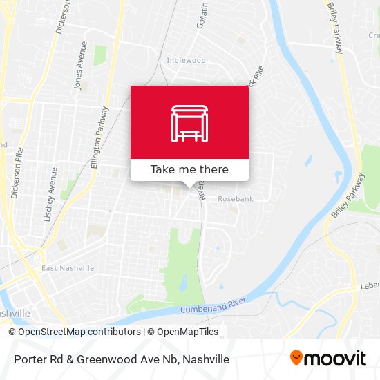 Porter Rd & Greenwood Ave Nb map