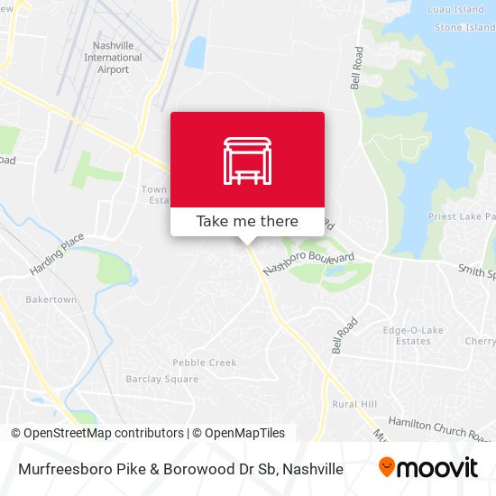 Mapa de Murfreesboro Pike & Borowood Dr Sb