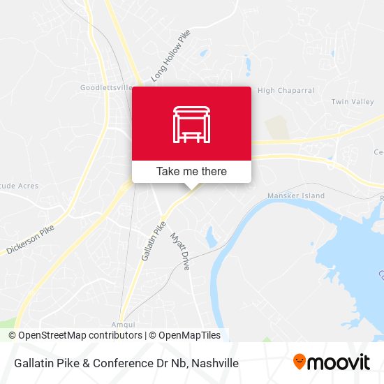 Gallatin Pike & Conference Dr Nb map