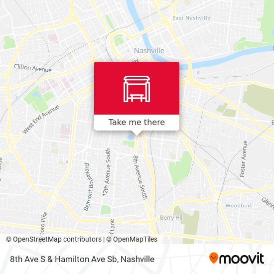 8th Ave S & Hamilton Ave Sb map