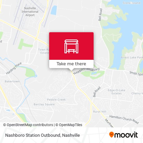 Mapa de Nashboro Station Outbound