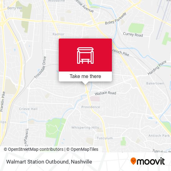 Walmart Station Outbound map