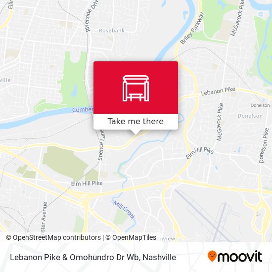 Lebanon Pike & Omohundro Dr Wb map
