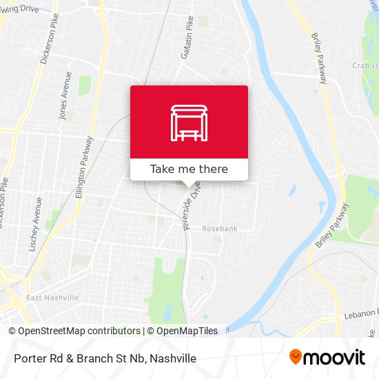Porter Rd & Branch St Nb map