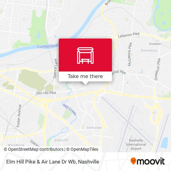 Mapa de Elm Hill Pike & Air Lane Dr Wb