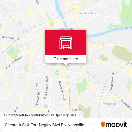 Mapa de Chestnut St & Fort Negley Blvd Eb
