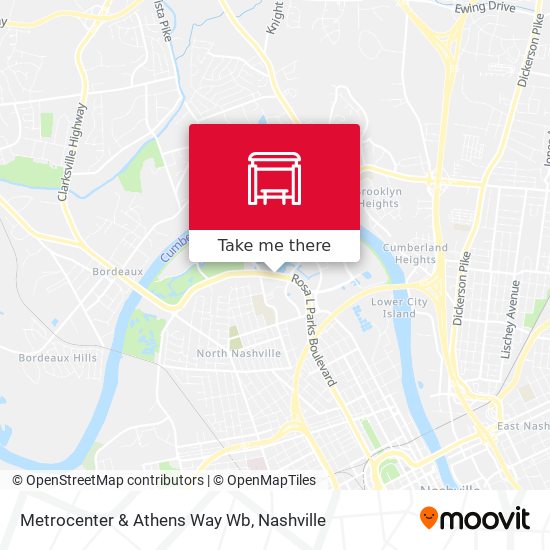 Metrocenter & Athens Way Wb map