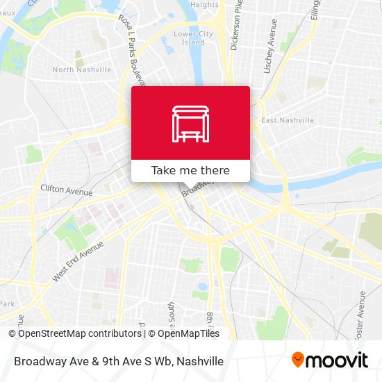 Broadway Ave & 9th Ave S Wb map