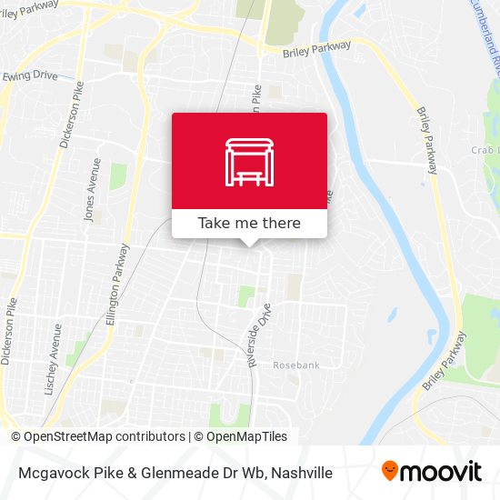 Mapa de Mcgavock Pike & Glenmeade Dr Wb
