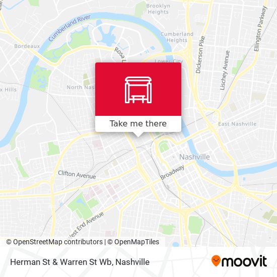 Herman St & Warren St Wb map
