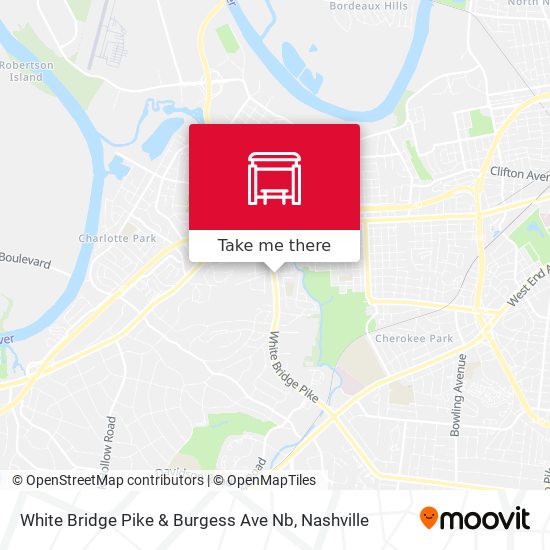 Mapa de White Bridge Pike & Burgess Ave Nb