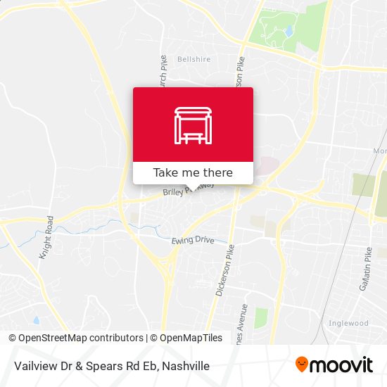 Vailview Dr & Spears Rd Eb map