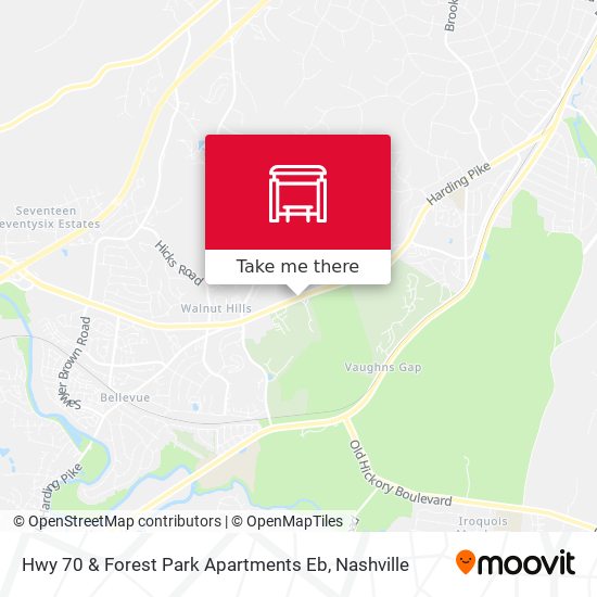 Hwy 70 & Forest Park Apartments Eb map
