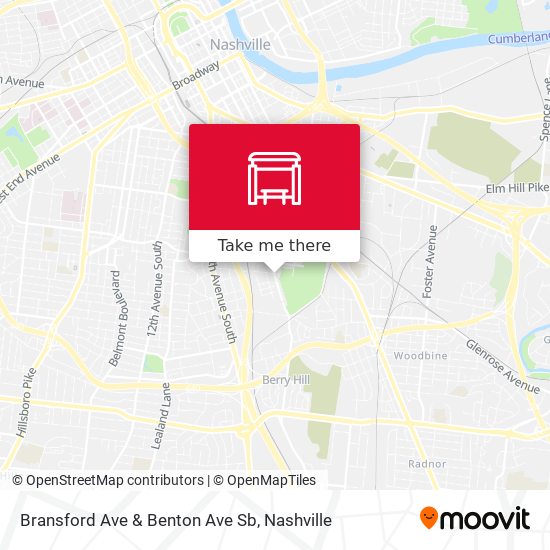 Mapa de Bransford Ave & Benton Ave Sb