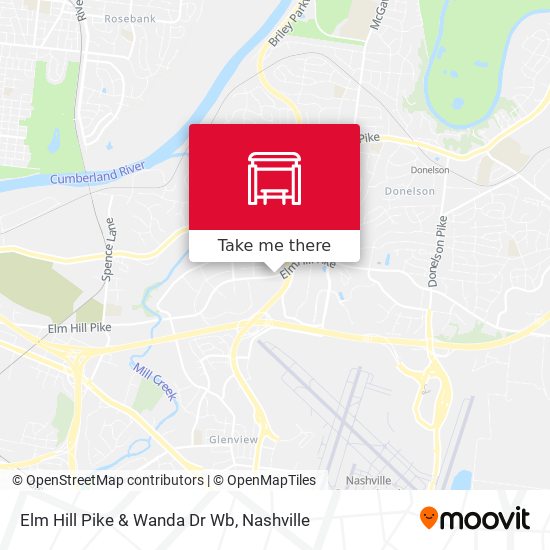 Elm Hill Pike & Wanda Dr Wb map