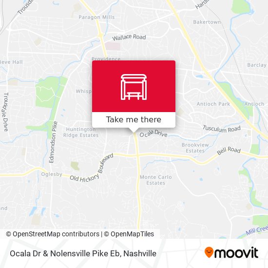 Mapa de Ocala Dr & Nolensville Pike Eb