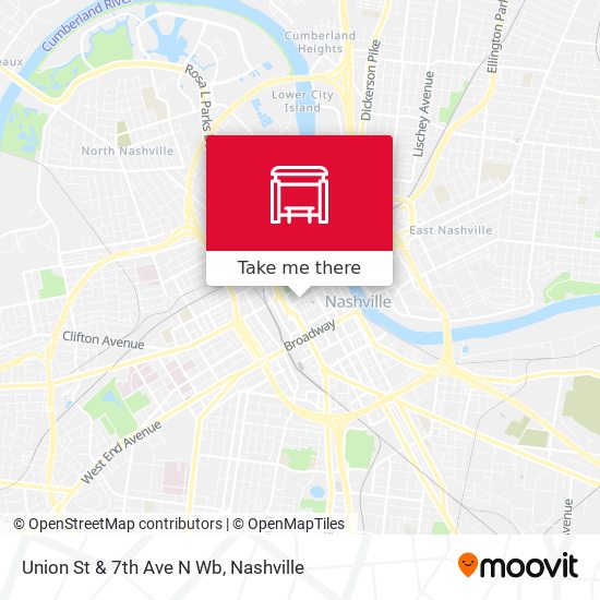 Union St & 7th Ave N Wb map