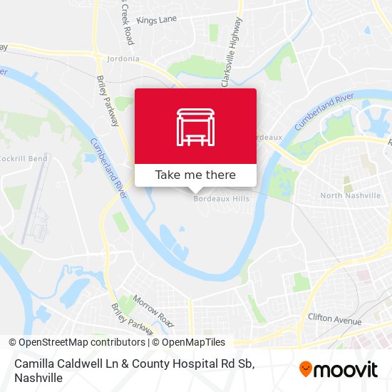 Camilla Caldwell Ln & County Hospital Rd Sb map