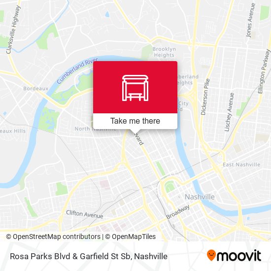 Rosa Parks Blvd & Garfield St Sb map