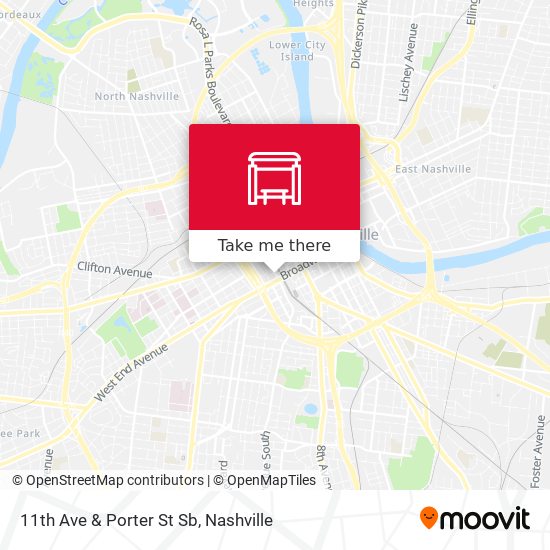 11th Ave & Porter St Sb map