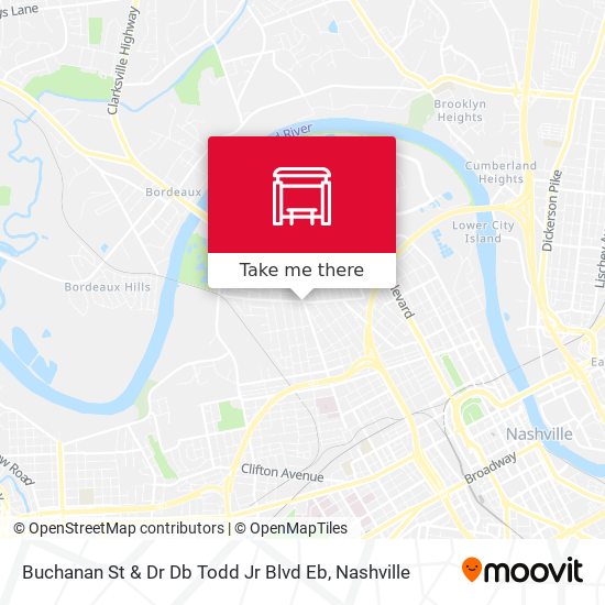 Buchanan St & Dr Db Todd Jr Blvd Eb map