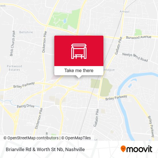 Briarville Rd & Worth St Nb map