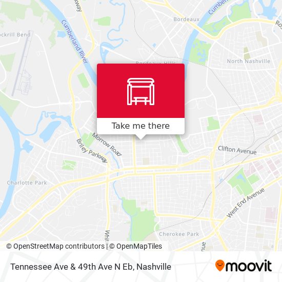 Tennessee Ave & 49th Ave N Eb map