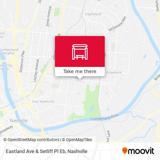 Eastland Ave & Setliff Pl Eb map