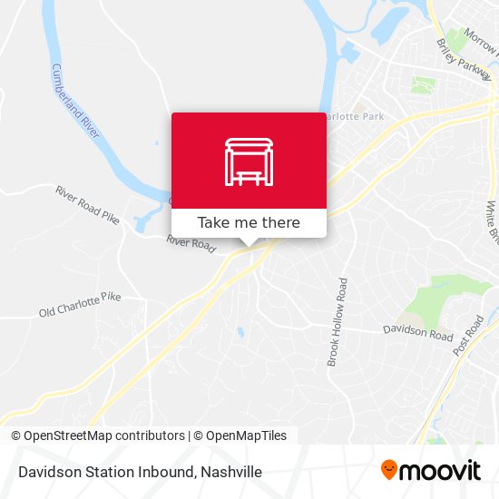 Davidson Station Inbound map