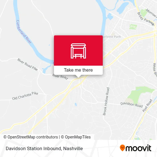 Davidson Station Inbound map