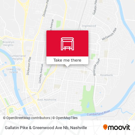 Gallatin Pike & Greenwood Ave Nb map