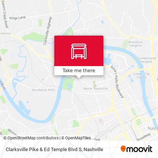 Clarksville Pike & Ed Temple Blvd S map