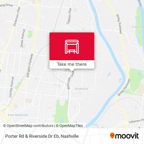 Mapa de Porter Rd & Riverside Dr Eb