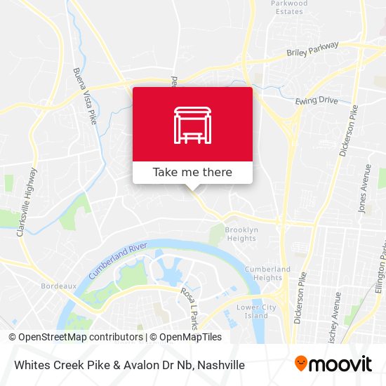 Mapa de Whites Creek Pike & Avalon Dr Nb