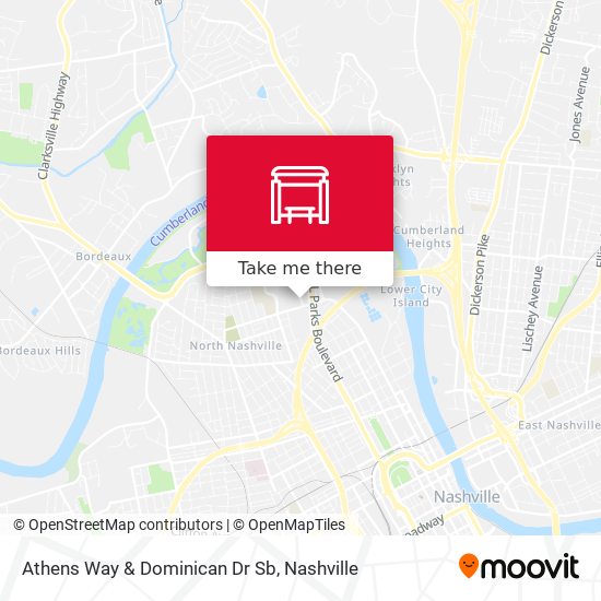 Athens Way & Dominican Dr Sb map