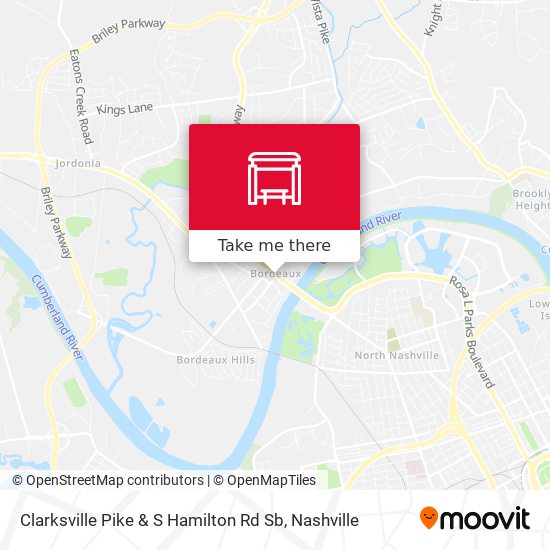 Clarksville Pike & S Hamilton Rd Sb map