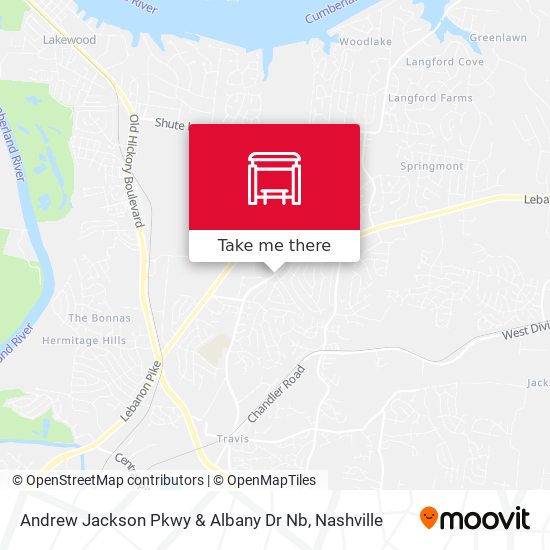 Andrew Jackson Pkwy & Albany Dr Nb map