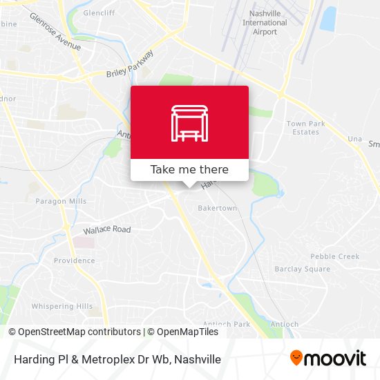 Mapa de Harding Pl & Metroplex Dr Wb