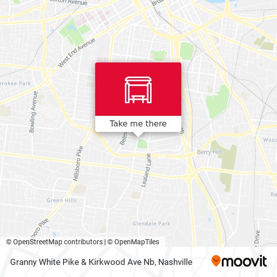 Mapa de Granny White Pike & Kirkwood Ave Nb