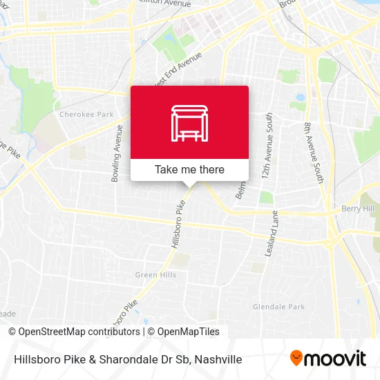 Mapa de Hillsboro Pike & Sharondale Dr Sb