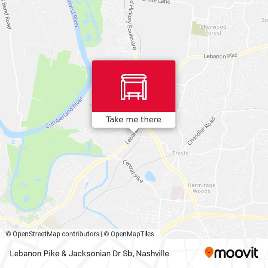 Lebanon Pike & Jacksonian Dr Sb map