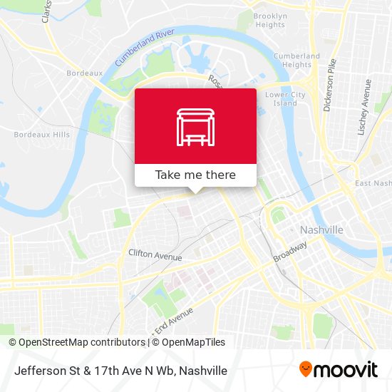 Jefferson St & 17th Ave N Wb map