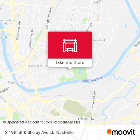 S 19th St & Shelby Ave Eb map