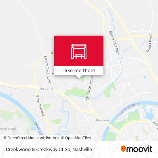 Creekwood & Creekway Ct Sb map