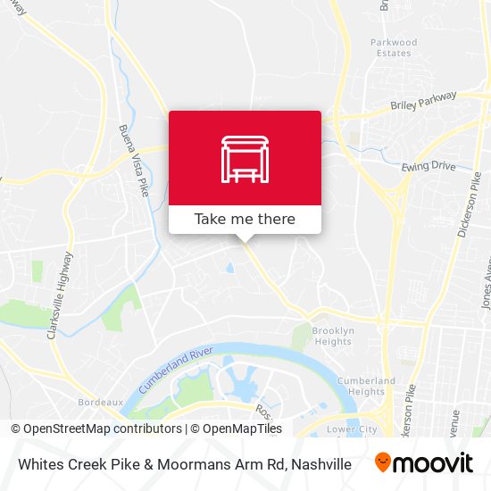 Mapa de Whites Creek Pike & Moormans Arm Rd