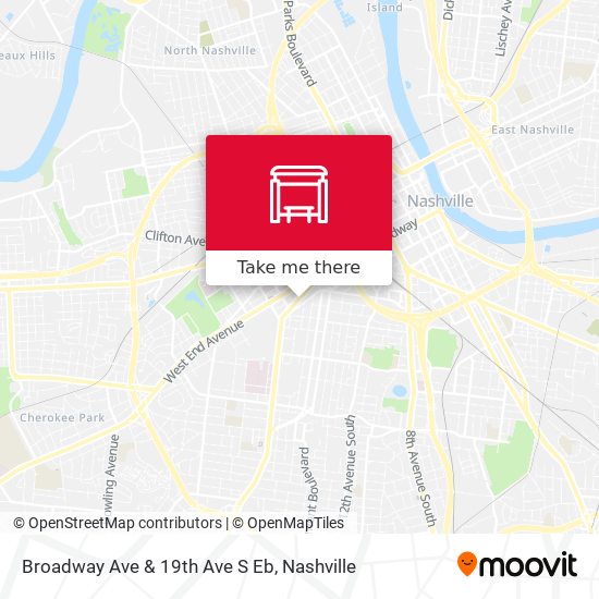 Broadway Ave & 19th Ave S Eb map