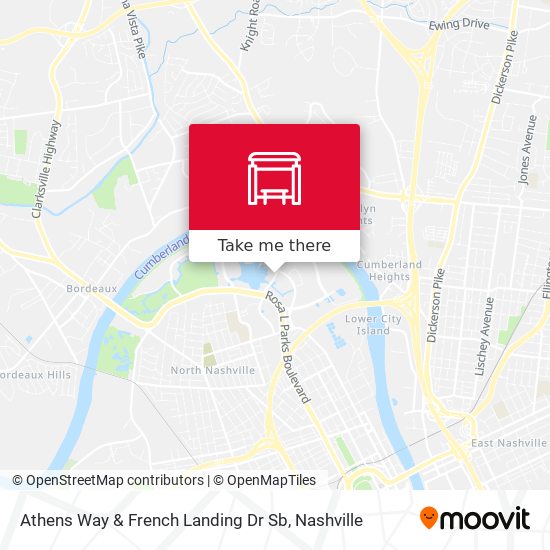 Athens Way & French Landing Dr Sb map