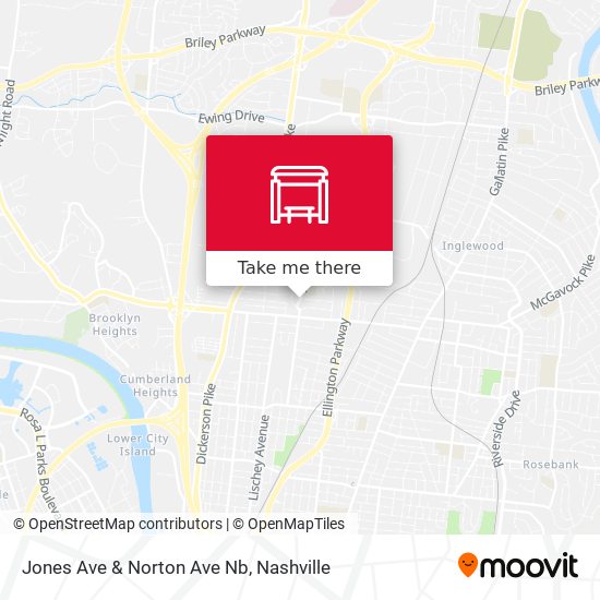 Mapa de Jones Ave & Norton Ave Nb